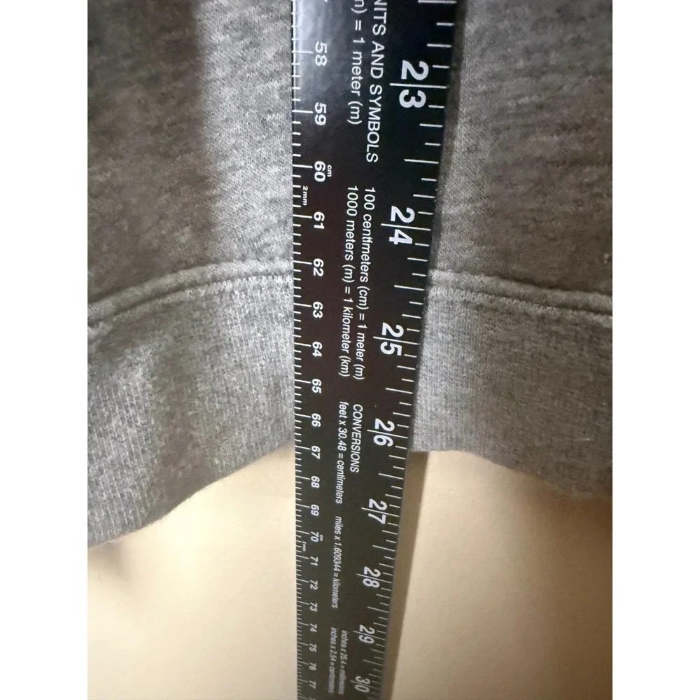 Nike Hoodie‎ Pullover Fleece Sweatshirt Swoosh Logo Graphic Mens L Gray